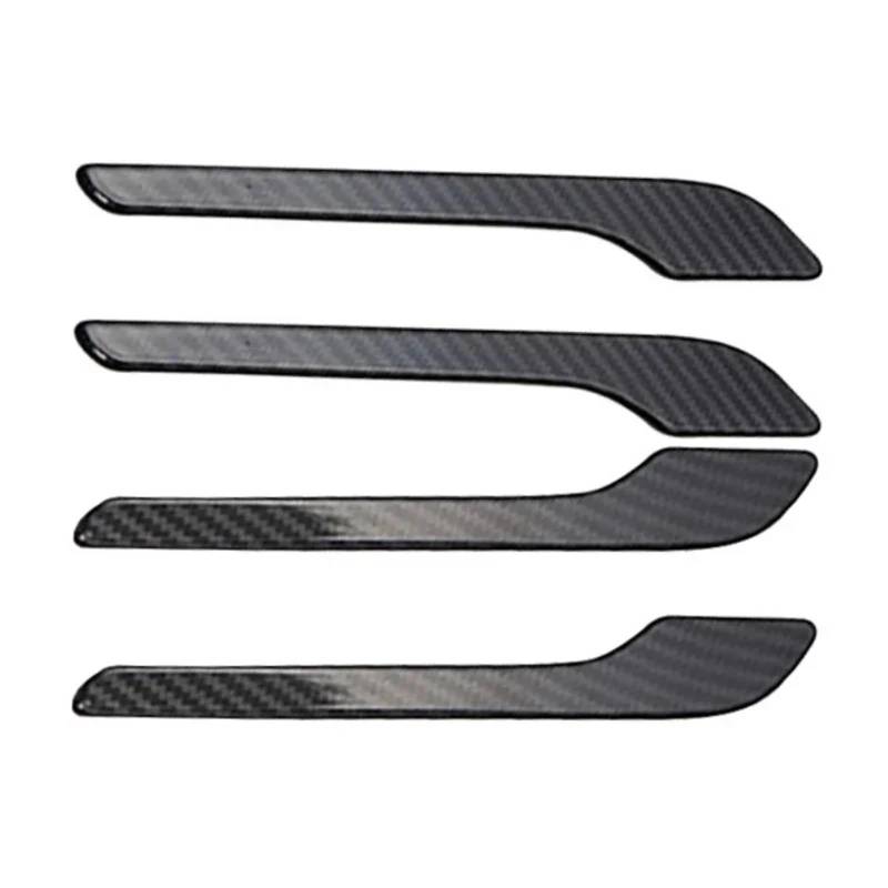 Siuku Auto Außentürgriffe Kompatibel mit Tesla für Model 3 Y 2017 2018 2019 2020 2021 2022 Türgriffabdeckung ABS-Material(Bright Carbon Fiber) von Siuku