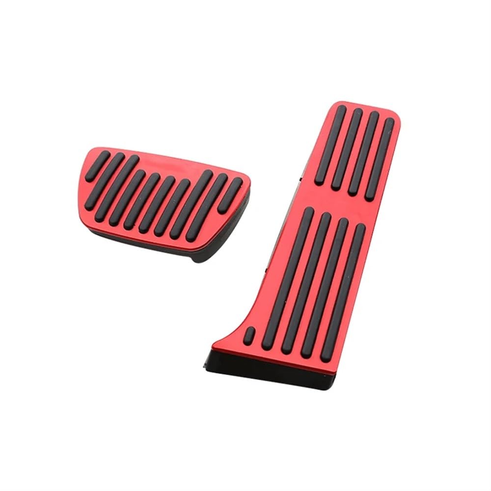 Siuku Auto Bremspedal Kompatibel mit Toyota für Highlander XU70 2020-2023 Auto Gaspedal Bremspedal Fußstütze Pedale Abdeckung(2pcs Red) von Siuku