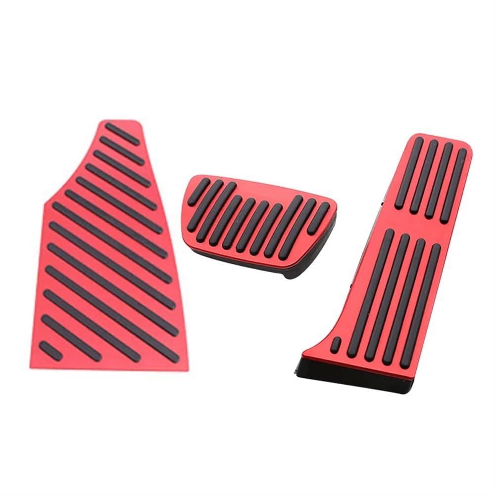 Siuku Auto Bremspedal Kompatibel mit Toyota für Highlander XU70 2020-2023 Auto Gaspedal Bremspedal Fußstütze Pedale Abdeckung(3pcs Red) von Siuku