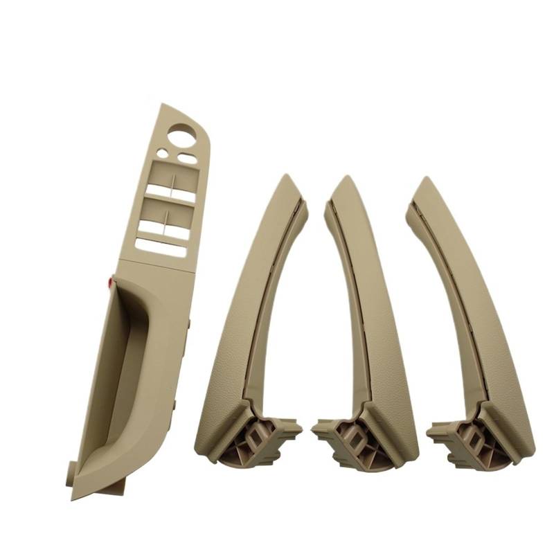 Siuku Autotür Innengriff Kompatibel mit 3er-Serie E90 E91 316 318 320 325 328i 2004-2012 7-teiliges Set LHD-Innenfensterschalterfeld Türgriff komplettes Set(Beige High-end 35.5) von Siuku