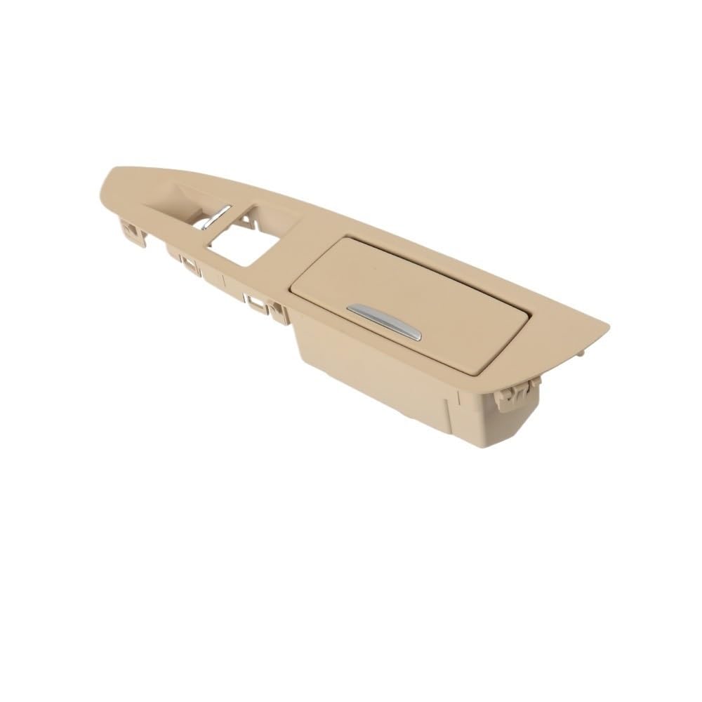 Siuku Autotür Innengriff Kompatibel mit 7er-Serie für F01 F02 730 740 schwarz-beige Innenraum der hinteren Tür Armlehne Aschenbecherbaugruppe Austausch der Panel-Aufbewahrungsbox(Right Beige) von Siuku