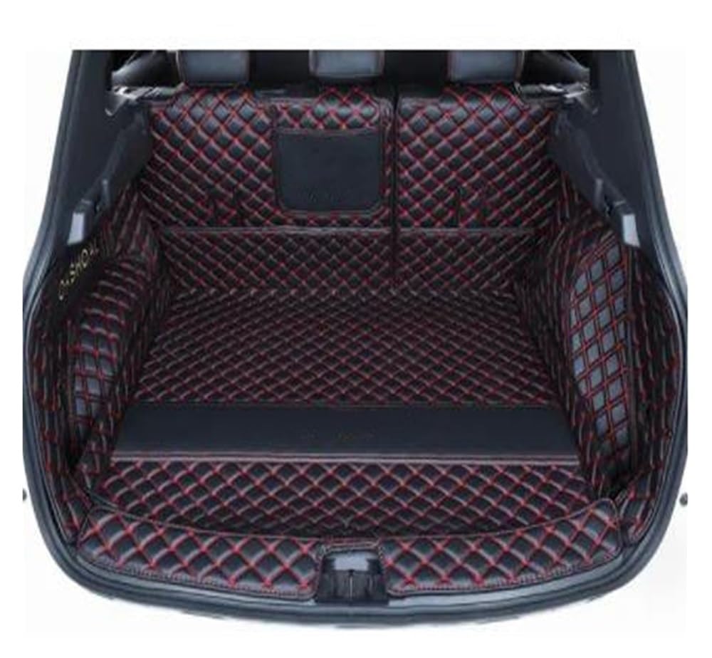 Siuku Kompatibel Mit Nissan Für Qashqai J10 2007–2011 Kofferraummatten Tablett Cargo-Liner Schutzteppiche(Black red 6pcs) von Siuku