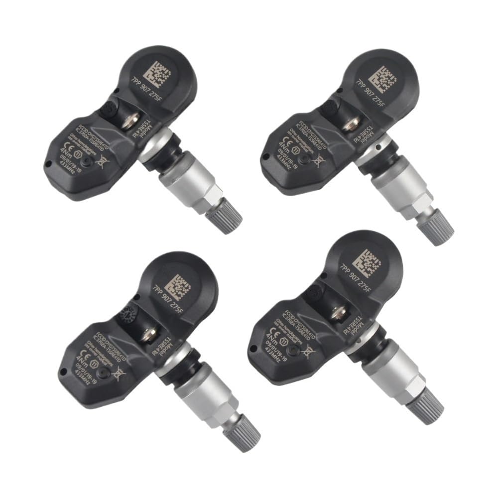 Siuku Kompatibel mit A6 2006 2007 2008 2009 2010 2011 für Q7 2007–2012, Reifendrucksensor-Überwachung TPMS 7P0907275 Automobil-TPMS(4PCS) von Siuku