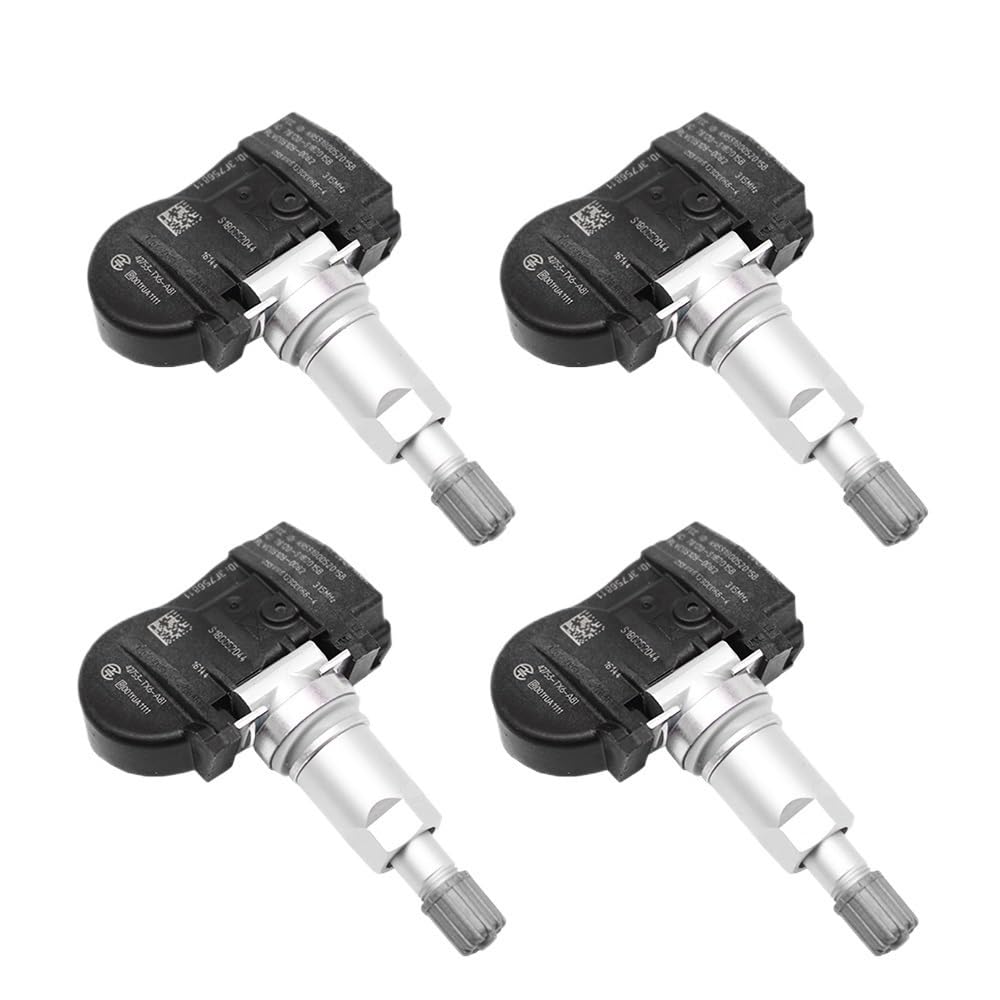 Siuku Kompatibel mit Acura für ILX 2012 2013 2014 2015 REIFENDRUCKSENSOR TPMS 42753-TX6-A81 42753-TX6-A81-M1 Automobil-TPMS(4PCS) von Siuku