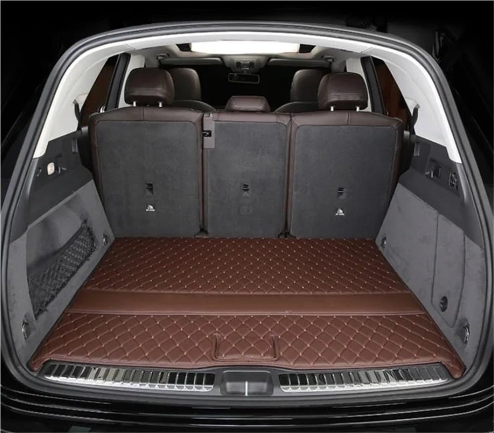 Siuku Kompatibel mit Benz für GLE 400 D Coupe C167 2020–2024 individuelle Kofferraummatten Kofferraumteppiche Cargo-Liner-Abdeckung(1pcs Brown) von Siuku