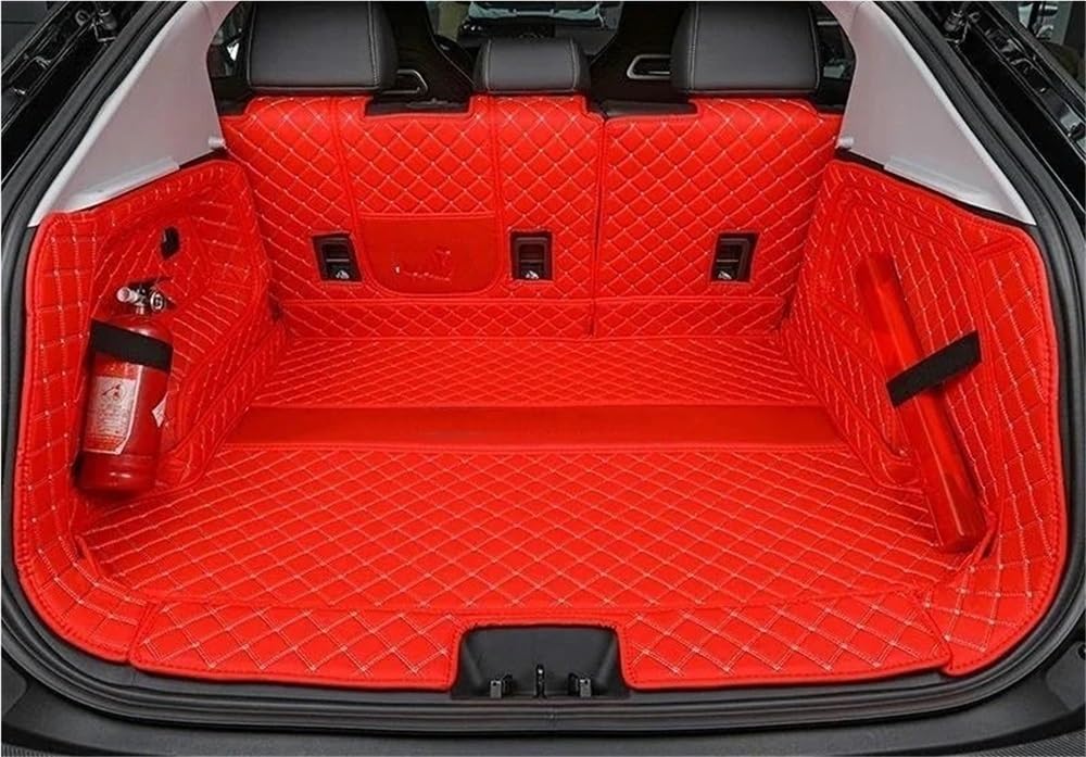 Siuku Kompatibel mit Chery für OMODA C5 2022 2023 Kofferraummatten Schutzpolster Aufbewahrungstaschen Cargo-Liner Autoinnenraum(Red) von Siuku