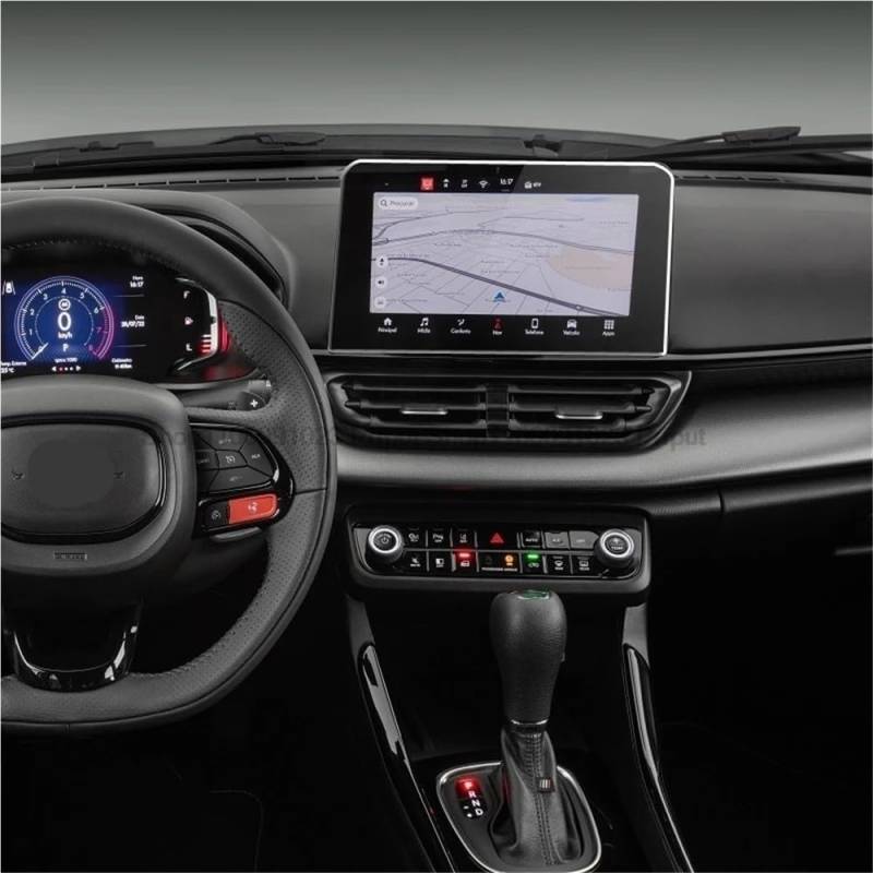 Siuku Kompatibel mit FIAT für Fastback 2024 10 Zoll Auto GPS Navigation gehärtetes Glas Displayschutzfolie Innen Navigationsschutzfolie von Siuku