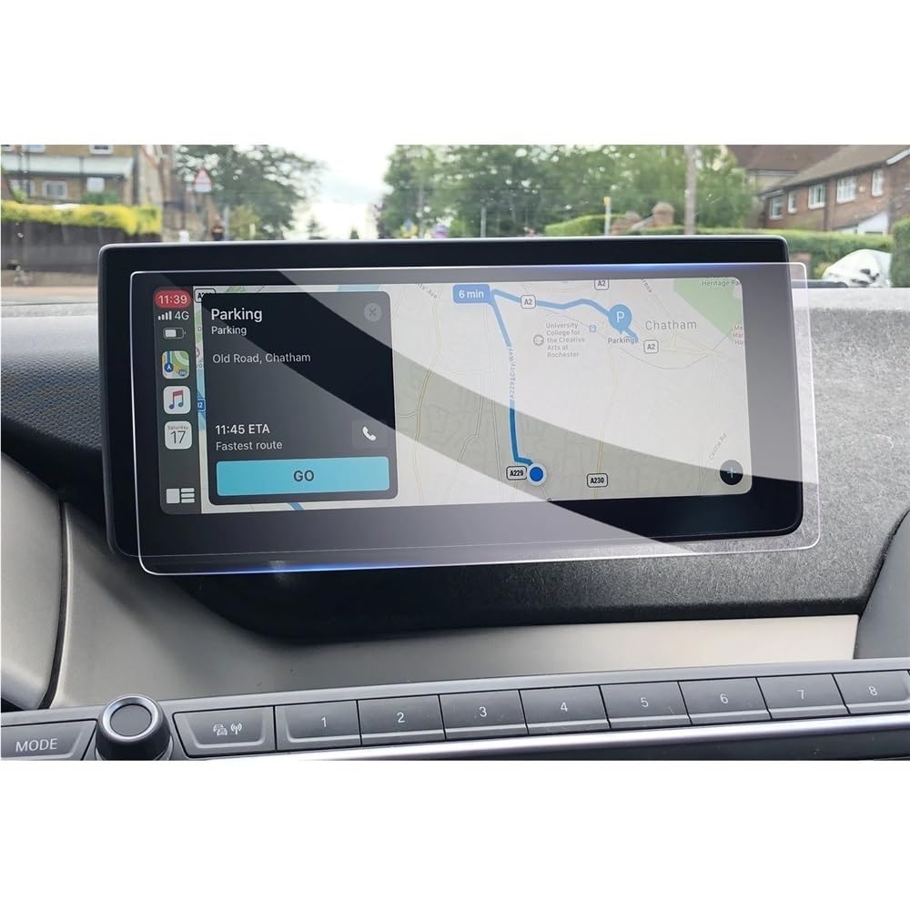 Siuku Kompatibel mit I3 2014-2022 10,25-Zoll-LCD-Instrumentenanzeige Displayschutzfolie Autozubehör aus gehärtetem Glas Navigationsschutzfolie von Siuku