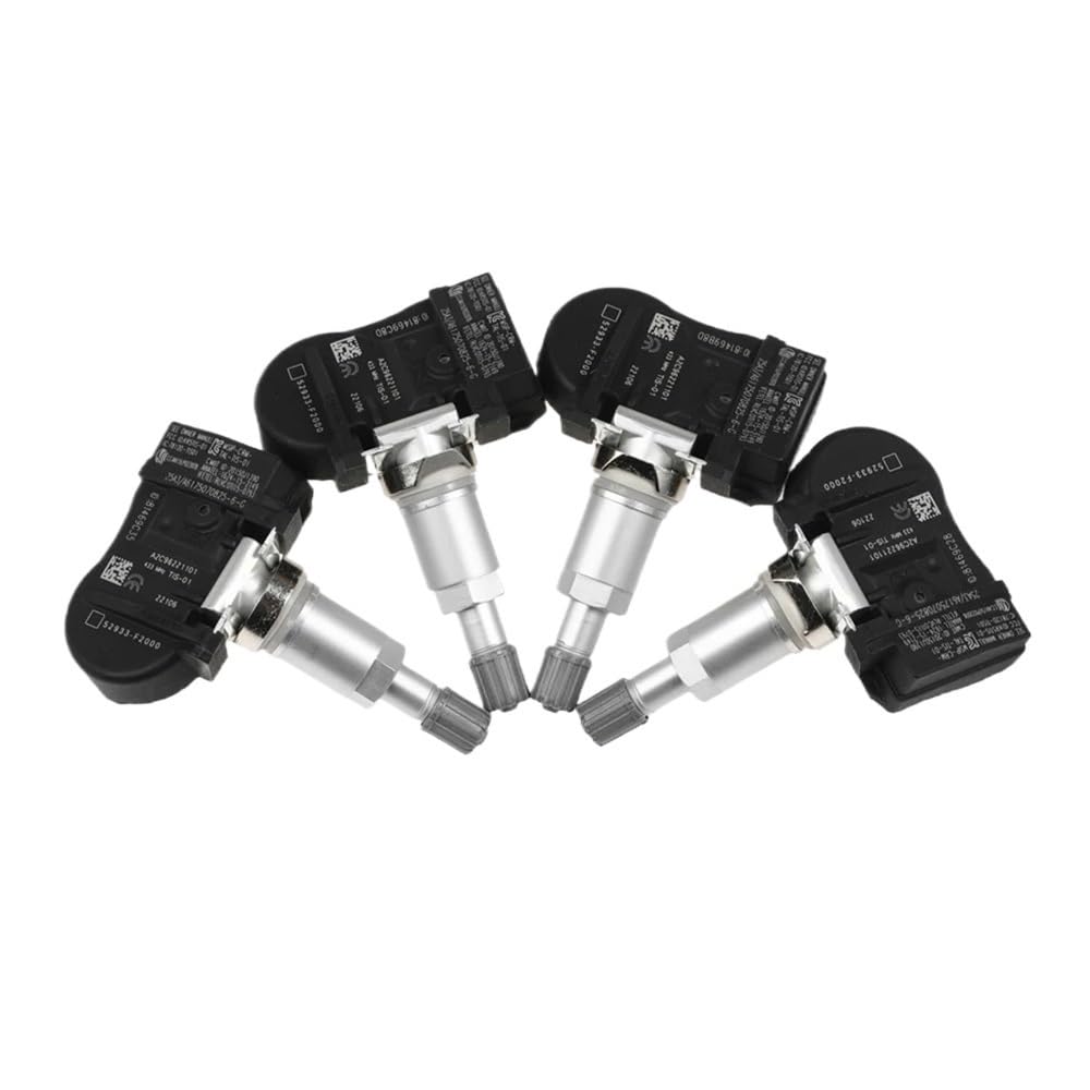 Siuku Kompatibel mit Kia für NIRO 2016–2021 für Optima 2015–2021 Reifendrucksensor TPMS 52933-F2000 52933-D4100 Automobil-TPMS(4pcs) von Siuku