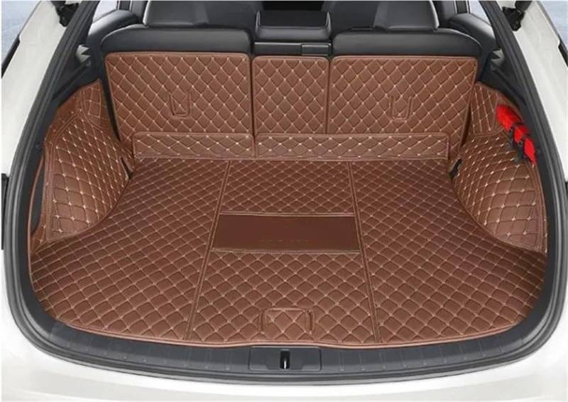 Siuku Kompatibel mit Lexus für RX 350h 2023 2024 benutzerdefinierte Kofferraummatten Cargo-Liner-Matte Kofferraumteppiche Gepäckabdeckung(Coffee) von Siuku