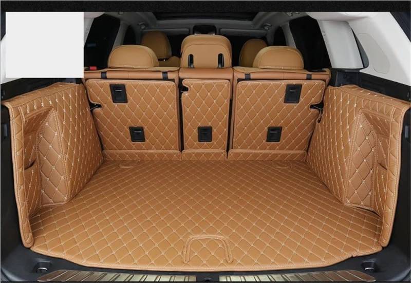 Siuku Kompatibel mit X3 G01 2018 2019 2020 PU-Kofferraummatten Cargo Liner Matte Kofferraumzubehör(Brown) von Siuku