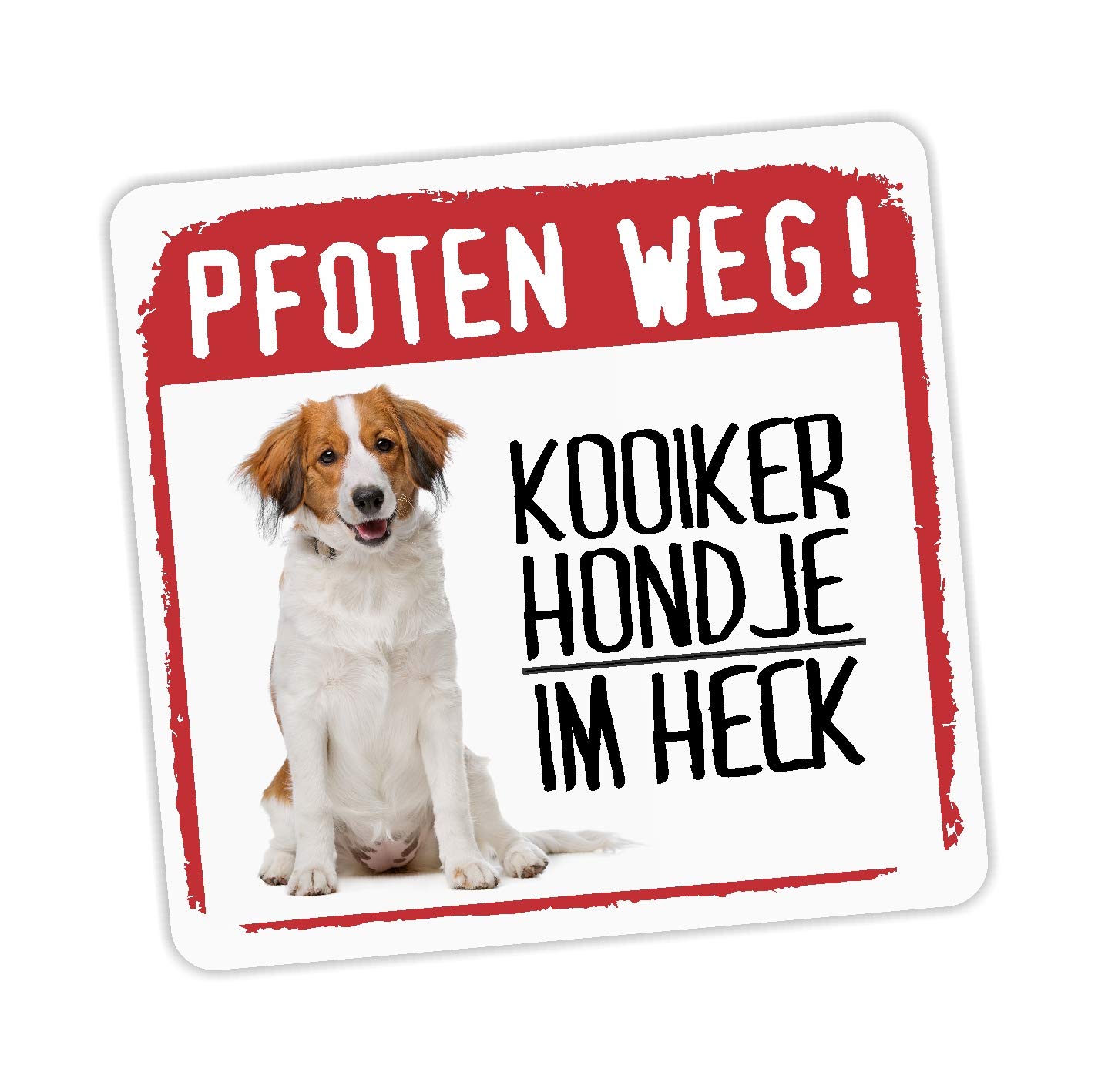 Kooikerhondje Kooiker Aufkleber Pfoten Weg Hundeaufkleber Folie Hund von siviwonder