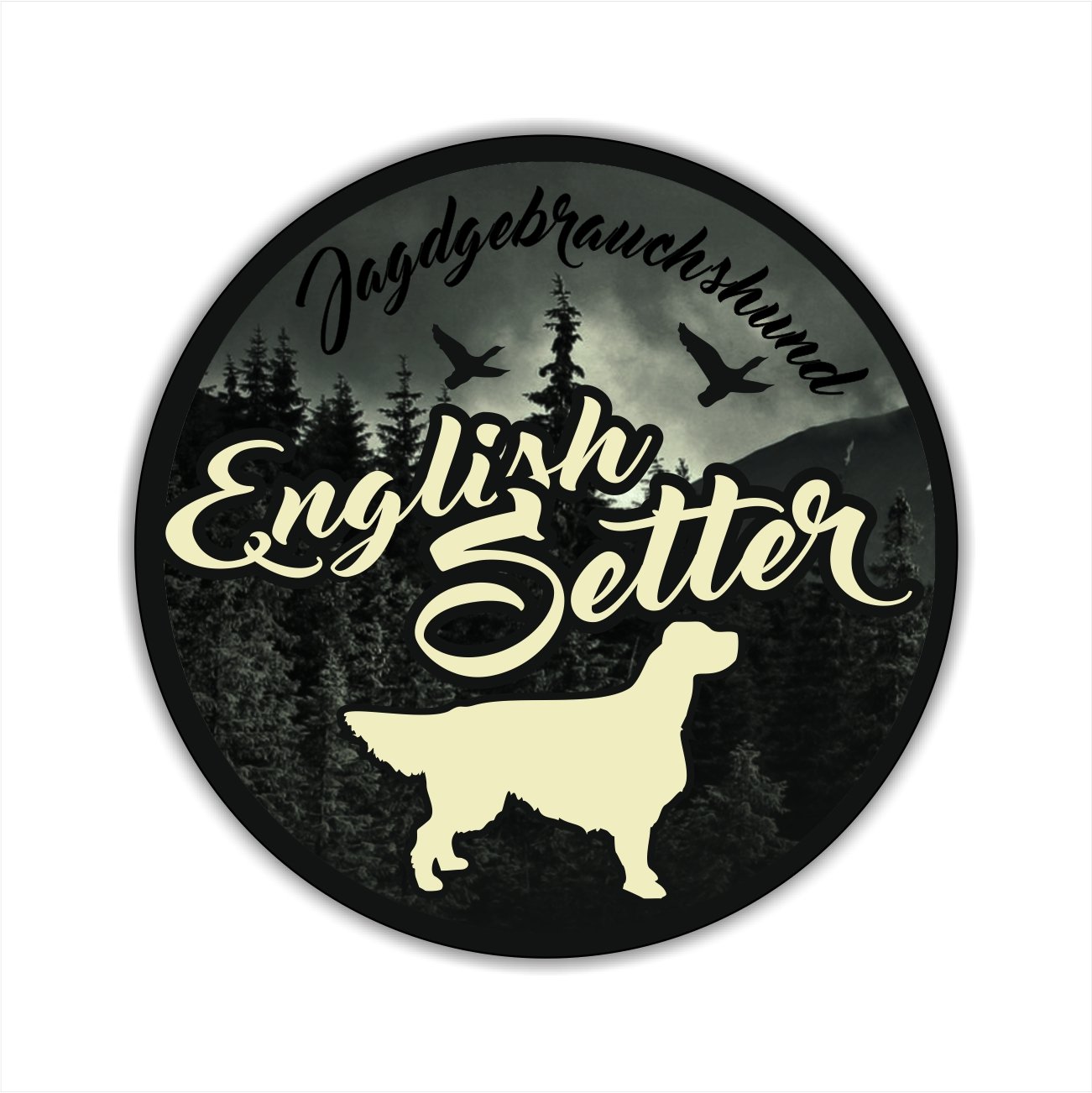 siviwonder Auto Aufkleber JAGDHUND DIGI English Setter Hundeaufkleber Jagd von siviwonder