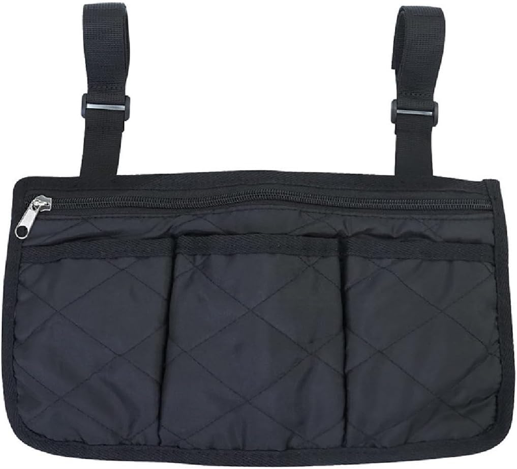 Sichere Aufbewahrungstasche für Rollstühle,Rollstuhlaufbewahrungstasche, Rollstühle Tasche für ältere Menschen Senioren, für die meisten Rollstühle, Rollatoren, Kinderwagen, Schwarz von Sixfox