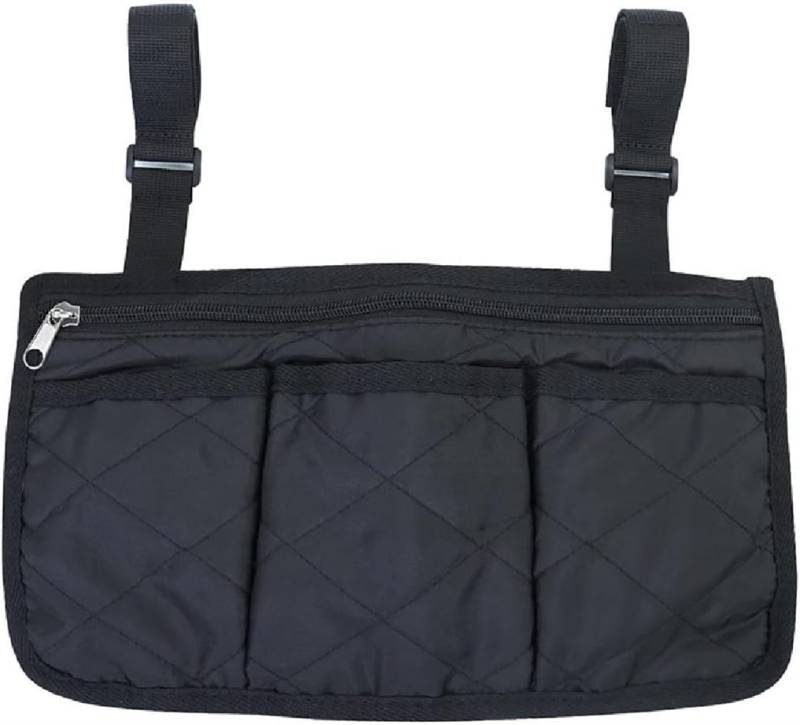 Sichere Aufbewahrungstasche für Rollstühle,Rollstuhlaufbewahrungstasche, Rollstühle Tasche für ältere Menschen Senioren, für die meisten Rollstühle, Rollatoren, Kinderwagen, Schwarz von Sixfox