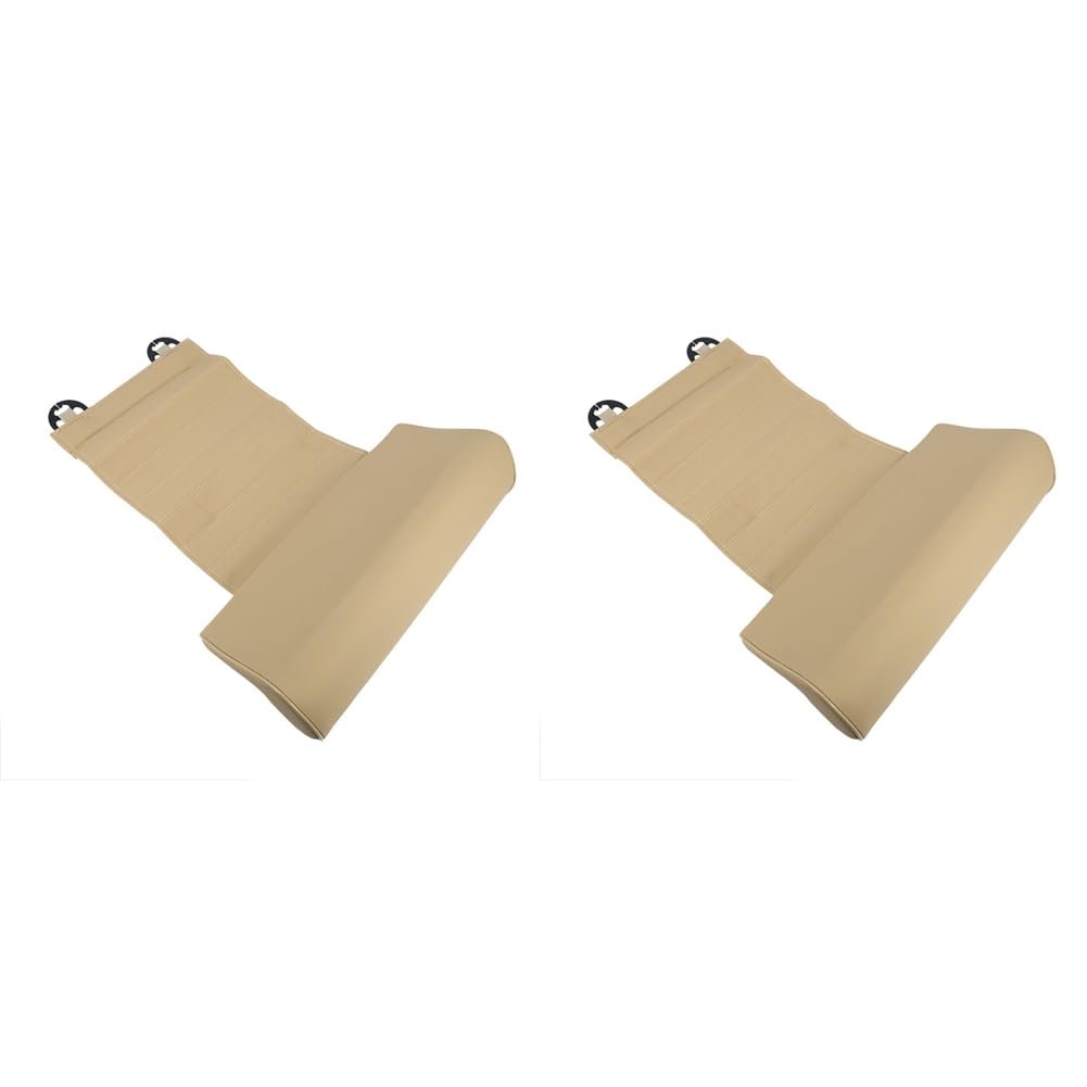 Sizoriruk 2X Universal Autositz Leder Beinpolster Unterstützung Verlängerungsmatte Weiche Fußstütze Bein Leder Kissen Memory Beige von Sizoriruk