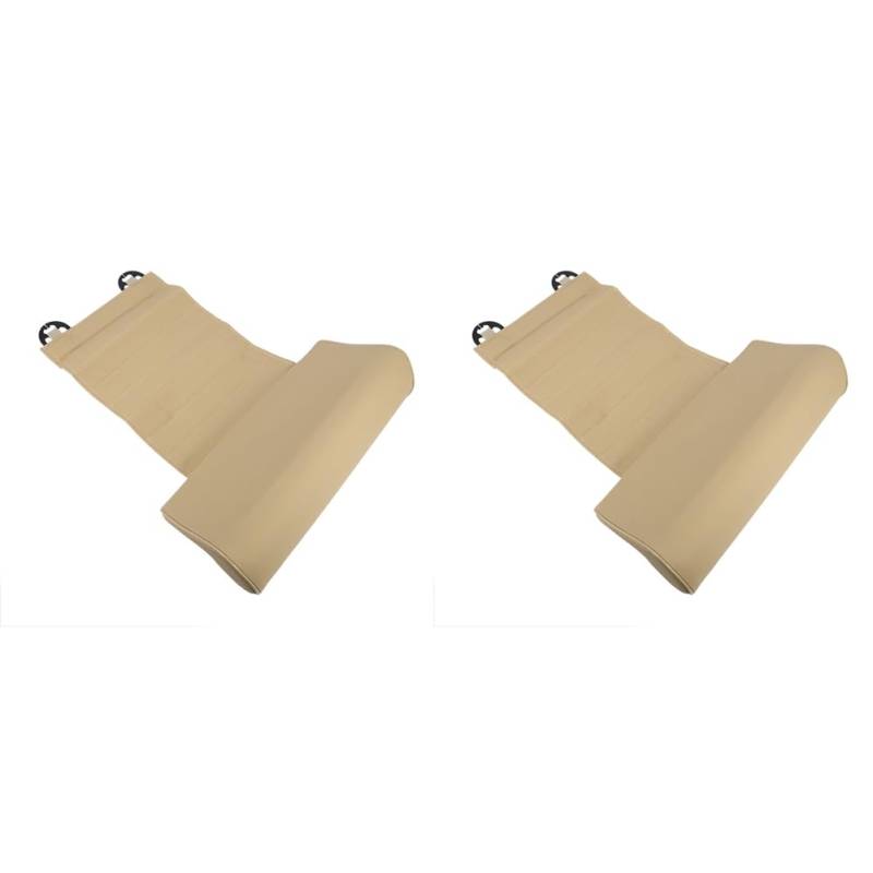 Sizoriruk 2X Universal Autositz Leder Beinpolster Unterstützung Verlängerungsmatte Weiche Fußstütze Bein Leder Kissen Memory Beige von Sizoriruk