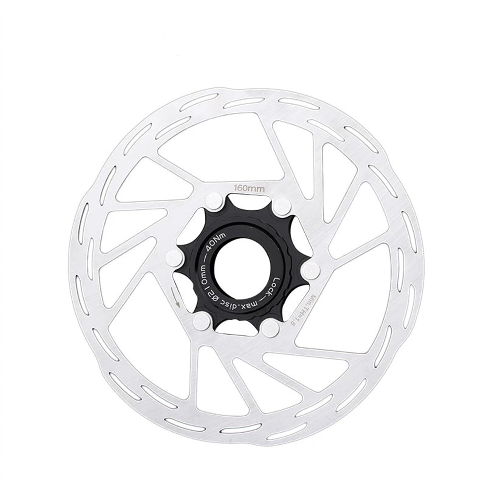 Stahl-Fahrrad-Rotoren, Fahrrad-Scheibenbrems-Rotor 140 160 180 203 mm Zentralverriegelung Bremsrotor Edelstahl Mountainbike Öl Scheibenbremse Rotorteile (Farbe: 160 mm) von Skday