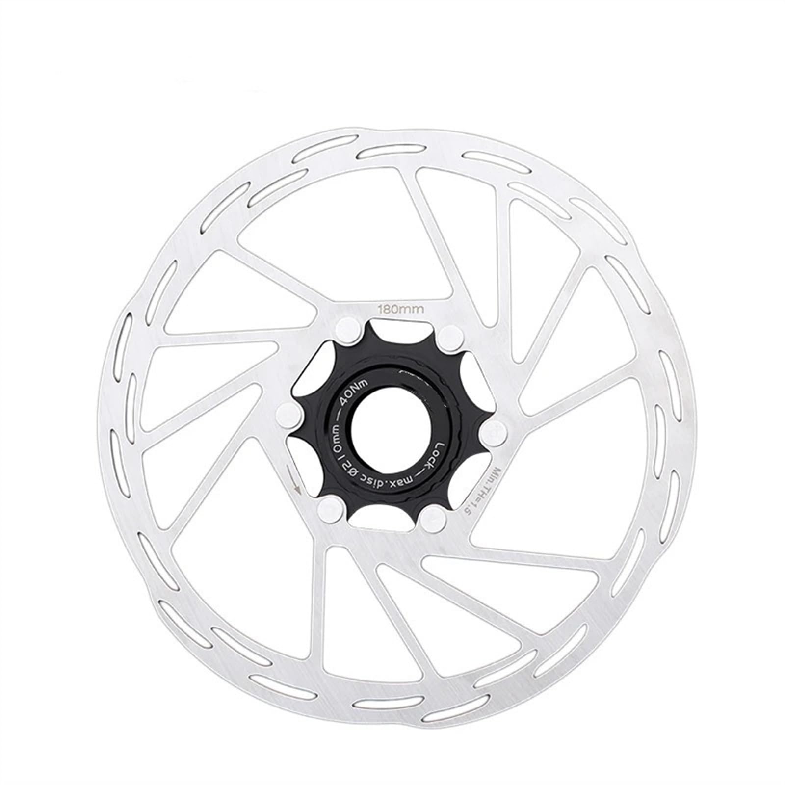 Stahl-Fahrrad-Rotoren, Fahrrad-Scheibenbrems-Rotor 140 160 180 203 mm Zentralverriegelung Bremsrotor Edelstahl Mountainbike Öl Scheibenbremse Rotorteile (Farbe: 180 mm) von Skday