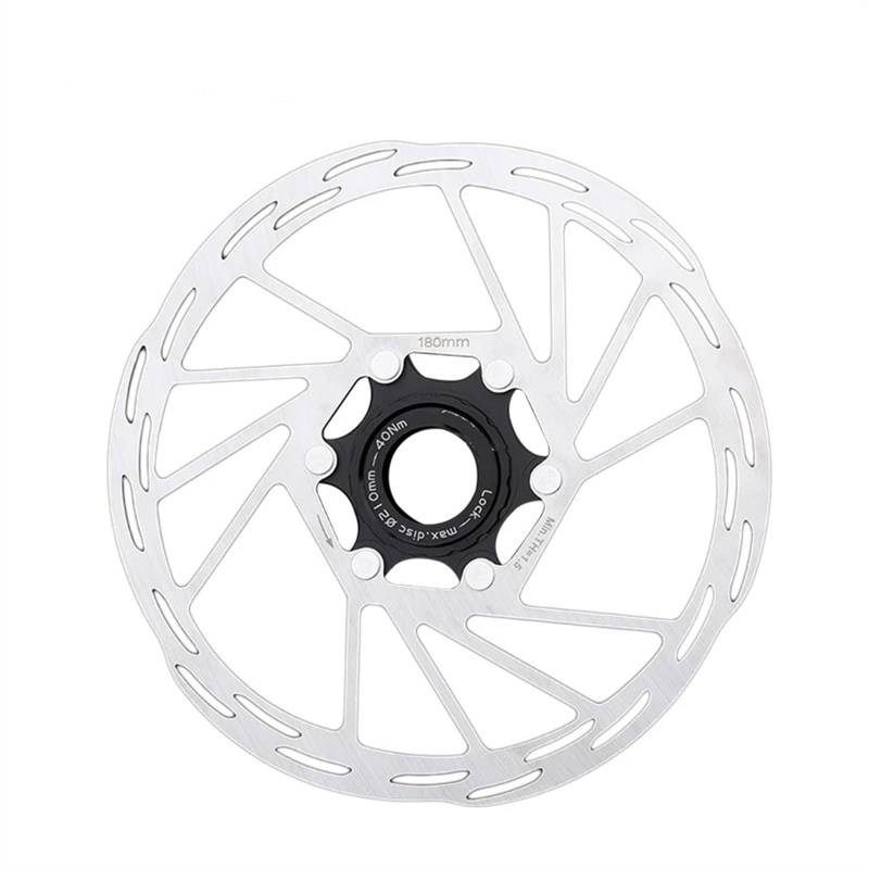 Stahl-Fahrrad-Rotoren, Fahrrad-Scheibenbrems-Rotor 140 160 180 203 mm Zentralverriegelung Bremsrotor Edelstahl Mountainbike Öl Scheibenbremse Rotorteile (Farbe: 180 mm) von Skday