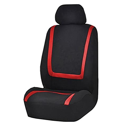 AutositzbezüGe Pu Leder,Auto-Sitzbezug 2/4 / 9 stücke Autositzabdeckung Stoff Autoabdeckungen zum Salon Alle Saison SEAT SEAT SEAT GESCHICHTEN UNTERNEHMEN Universal Innenausstattung(Red-1 seat) von Skdvy