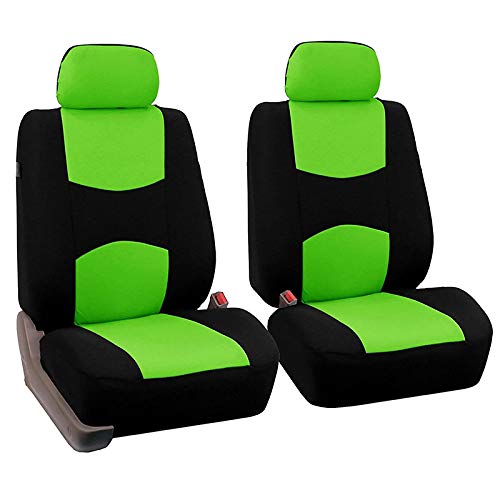 AutositzbezüGe Pu Leder,Auto-Sitzbezug Autositzabdeckungen Automobilsitzschutz Cover Auto Ware for Salon Autozubehör Universal Auto-Styling Außenteile(Green-2 Seats) von Skdvy