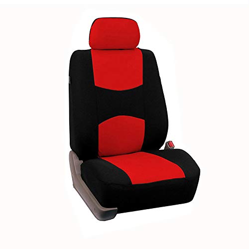 AutositzbezüGe Pu Leder,Auto-Sitzbezug Autositzabdeckungen Automobilsitzschutz Cover Auto Ware for Salon Autozubehör Universal Auto-Styling Außenteile(Red-1 seat) von Skdvy