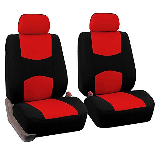 AutositzbezüGe Pu Leder,Auto-Sitzbezug Autositzabdeckungen Automobilsitzschutz Cover Auto Ware for Salon Autozubehör Universal Auto-Styling Außenteile(Red-2 Seats) von Skdvy