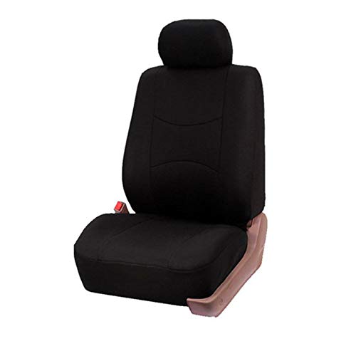 AutositzbezüGe Pu Leder,Auto-Sitzbezug Inneneinrichtungen 4 Teile / 9 stücke Stoff Auto Sitzbezug Universal Autozubehör Auto Sitzbezug Set for Autositzschutz(1 seat Black -E) von Skdvy