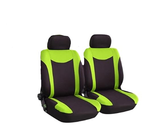 AutositzbezüGe Pu Leder,Auto-Sitzbezug Inneneinrichtungen 4 Teile / 9 stücke Stoff Auto Sitzbezug Universal Autozubehör Auto Sitzbezug Set for Autositzschutz(2seat Green -D) von Skdvy