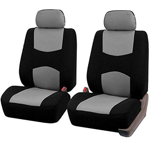 AutositzbezüGe Pu Leder,Auto-Sitzbezug Inneneinrichtungen 4 Teile / 9 stücke Stoff Auto Sitzbezug Universal Autozubehör Auto Sitzbezug Set for Autositzschutz(2seat Grey -E) von Skdvy