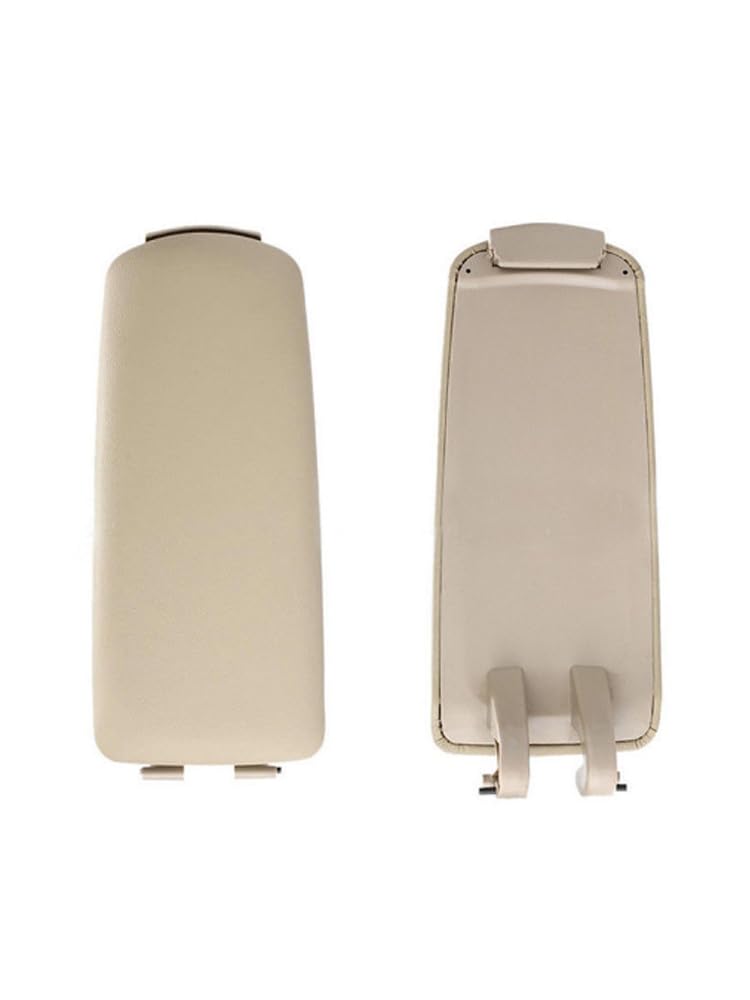 Car Mittelkonsole Armlehne Deckel Abdeckung, Passend für Audi A4 B6 B7 2002 2003 2004 2005 2006 2007 2008 Lederarmlehne Mittelkonsole Deckelabdeckung Schwarz/Grau/Beige Auto Armlehnenpolster(Beige) von Skdvy