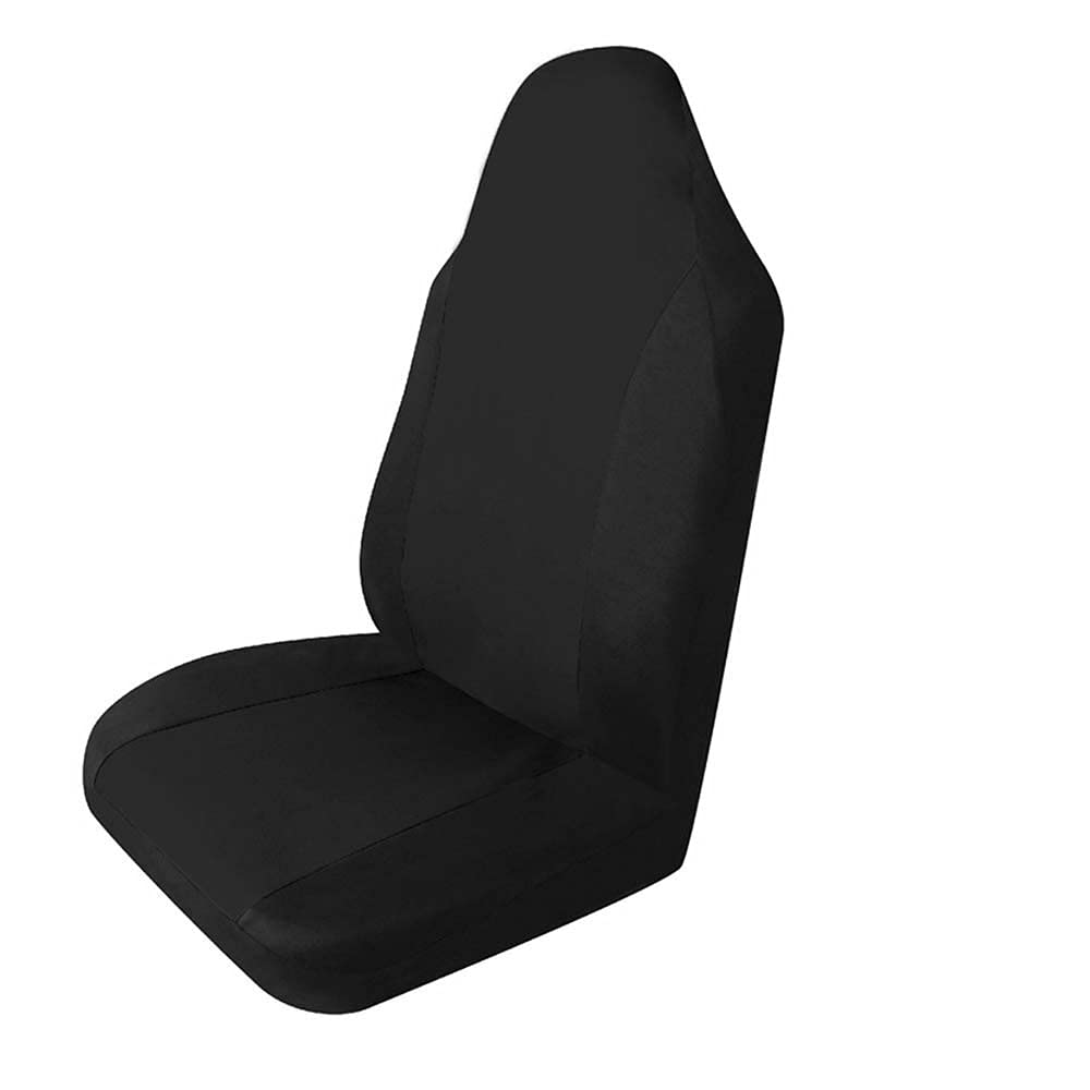 Skdvy AutositzbezüGe Pu Leder,Auto-Sitzbezug 4 Teile / 9 stücke Universal Auto Sitzbezüge Zubehör Sitzbezug for Lada Volkswagen rot blau grau gelb grüner Autositzschutz(Black) von Skdvy