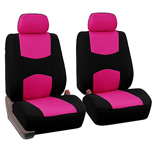 Skdvy AutositzbezüGe Pu Leder,Auto-Sitzbezug Autositzabdeckungen Full Set Automobile Schutzabdeckung Fahrzeug Universalzubehör(Pink) von Skdvy