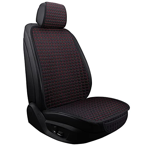 Skdvy AutositzbezüGe Pu Leder,Auto-Sitzbezug Spezielle autositzkissen Sitz Protector autositz Protector autositzschutz Matte(Cherry) von Skdvy