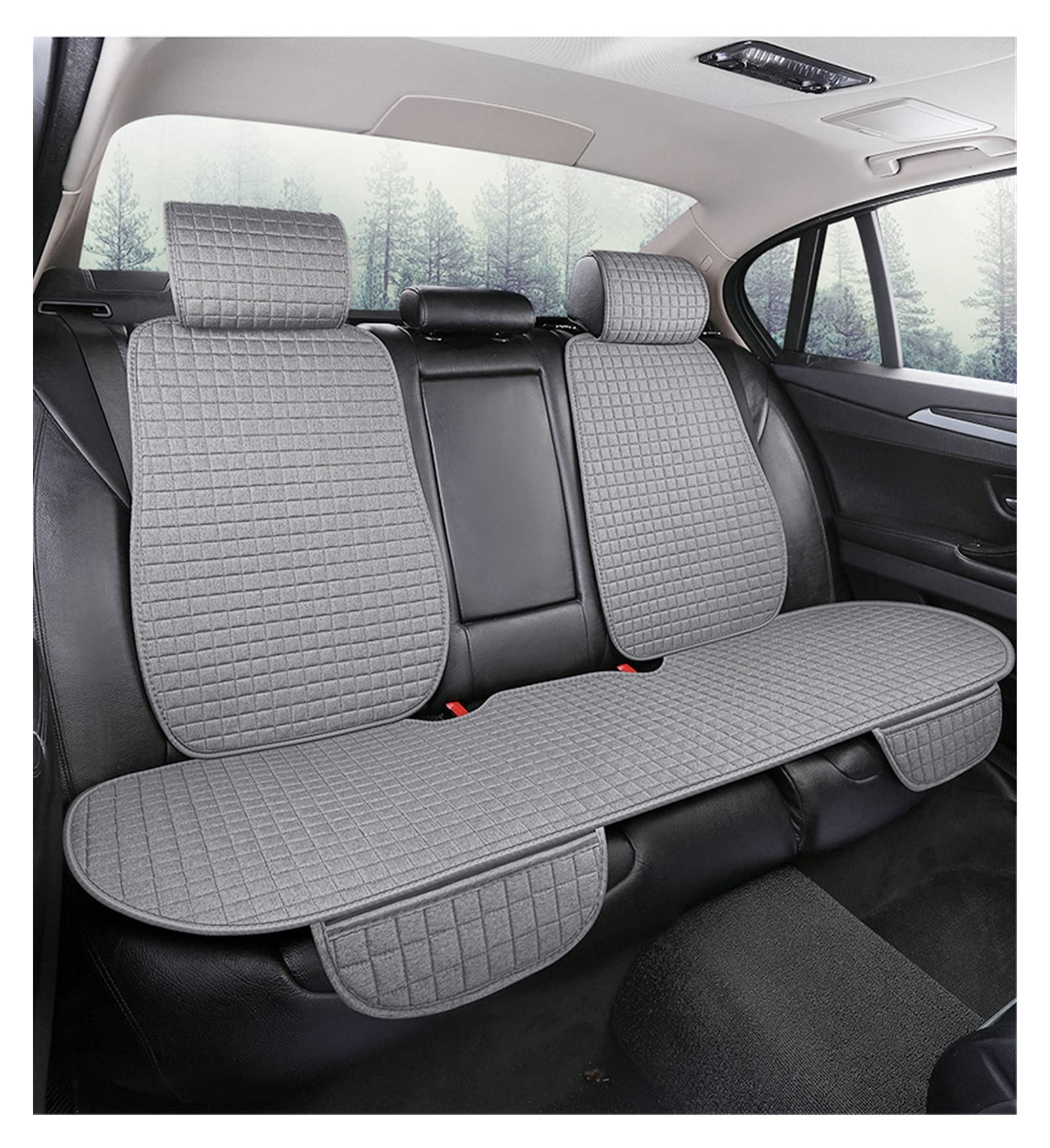 Skdvy AutositzbezüGe Pu Leder,Auto-Sitzbezug Spezielle autositzkissen Sitz Protector autositz Protector autositzschutz Matte(Milky) von Skdvy