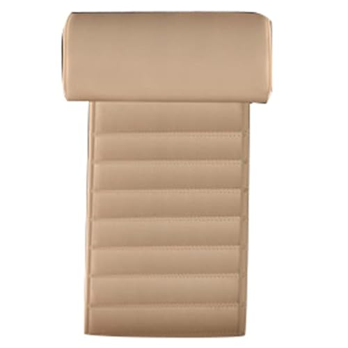 Skdvy AutositzbezüGe Pu Leder,Auto-Sitzbezug Universal Autositz Leder Bein Pad Unterstützung Verlängerungsmatte Weiche Fußstütze Bein Leder Kissen Knie Pad(Beige) von Skdvy