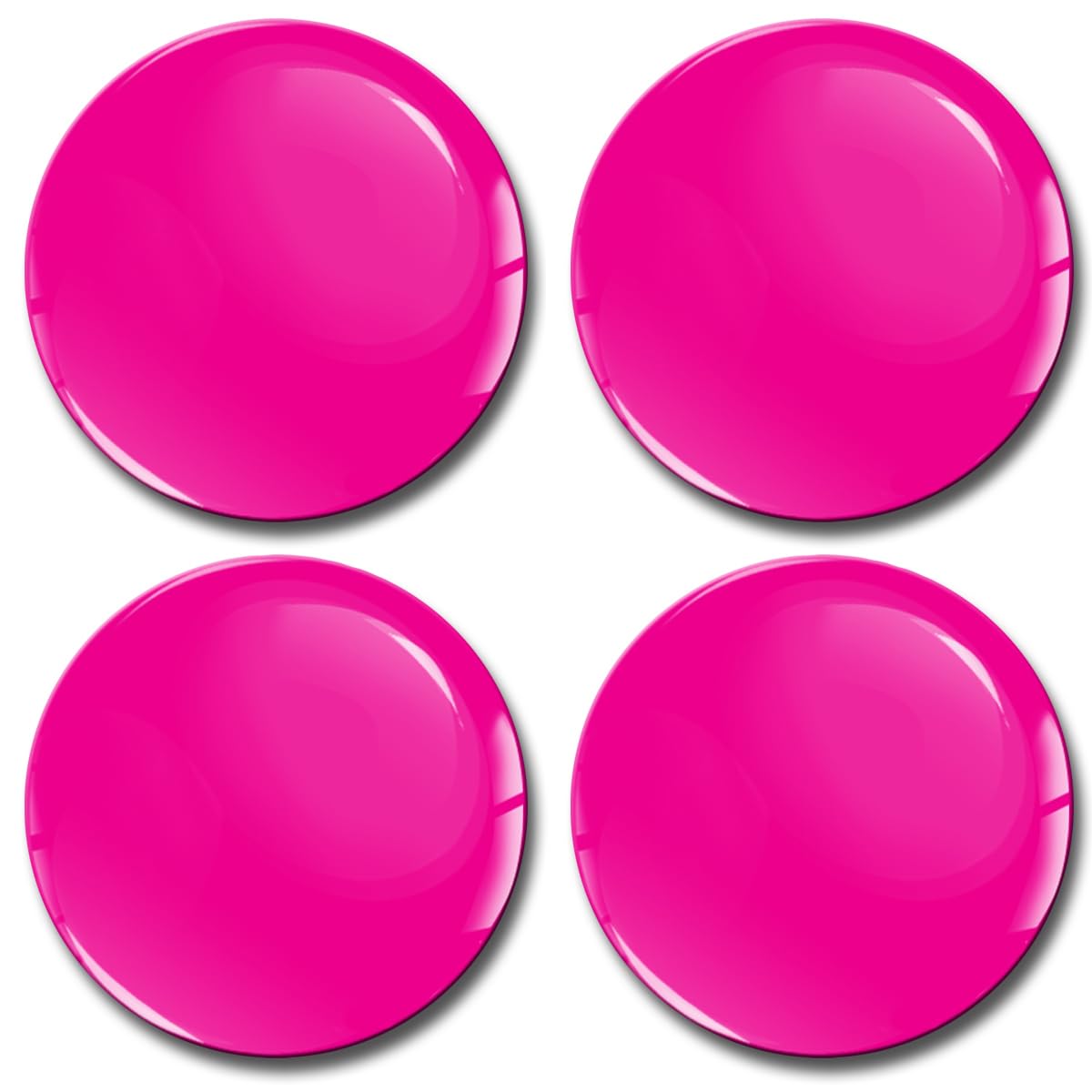 SkinoEu Aufkleber Autoaufkleber für Radkappen Nabenkappen Nabendeckel Radnabendeckel Rad-Aufkleber 55mm Neon Pink Rosa A 955 von SkinoEu