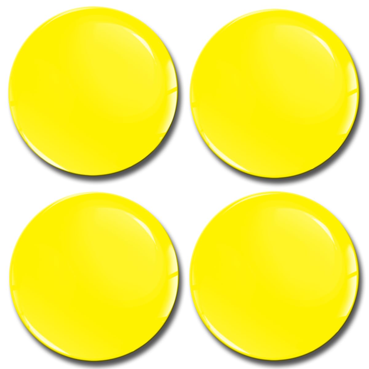 SkinoEu Aufkleber Autoaufkleber für Radkappen Nabenkappen Nabendeckel Radnabendeckel Rad-Aufkleber 60mm Farbe Gelb A 1160 von Skino