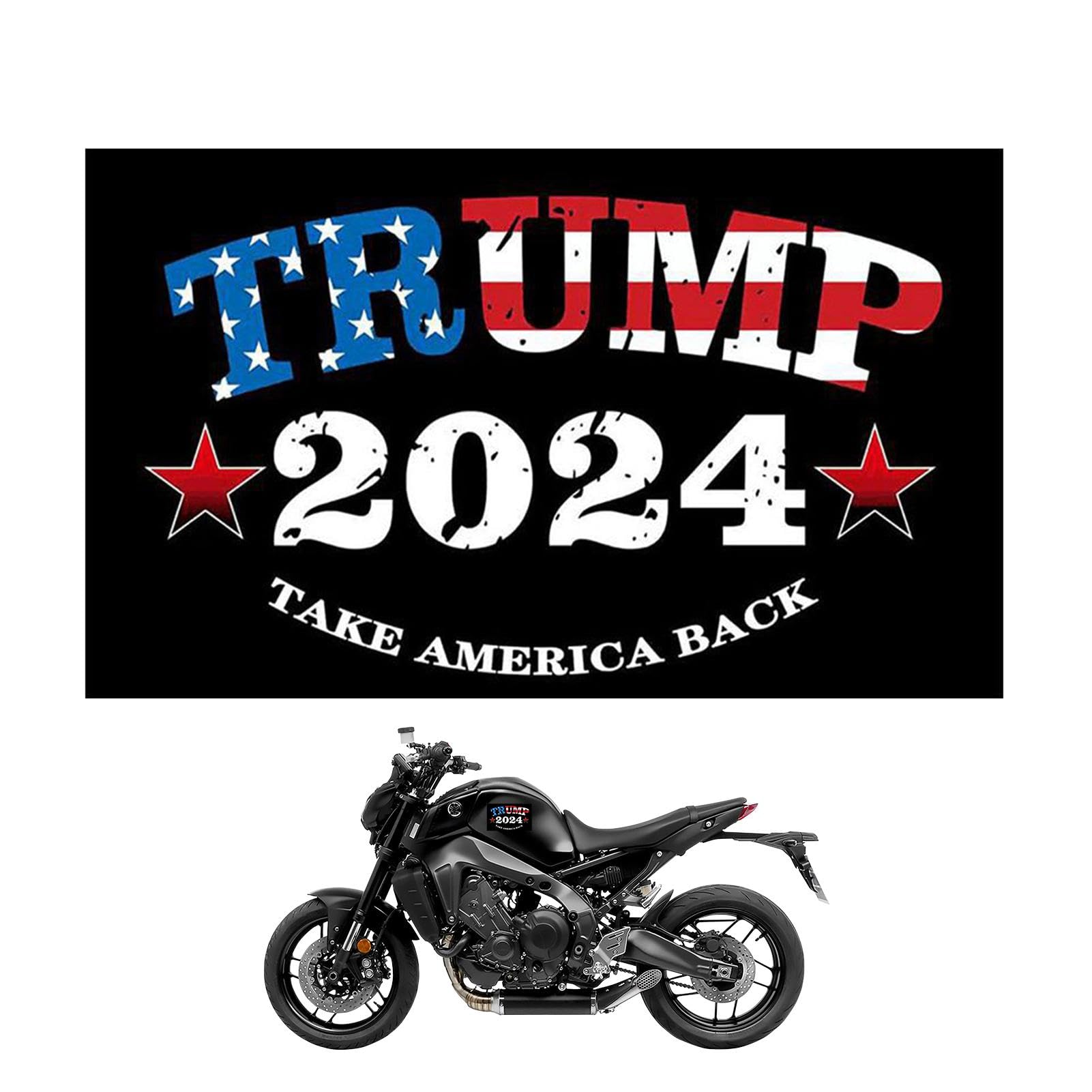 Sklmdrnk Trump 2024 Aufkleber und Abziehbilder,Trump 2024 Aufkleber - Autoaufkleber mit Trump-Buchstaben - Selbstklebende, wasserfeste, antihaftbeschichtete Stoßstangen- und Fensteraufkleber für von Sklmdrnk