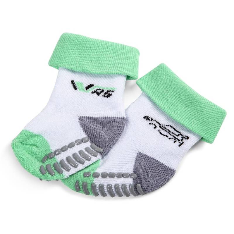 Skoda 000084361T Söckchen Motorsport VRS Babysocken Babysöckchen, weiß/grün, Größe 9-11 von Skoda