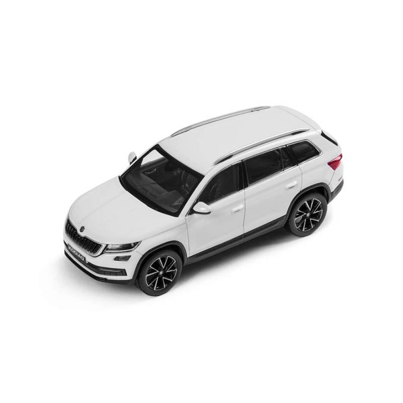 Skoda 565099300S9R Kodiaq Modellauto 1:43 Moon-Weiß-Metallic Accessoires Miniatur von Skoda