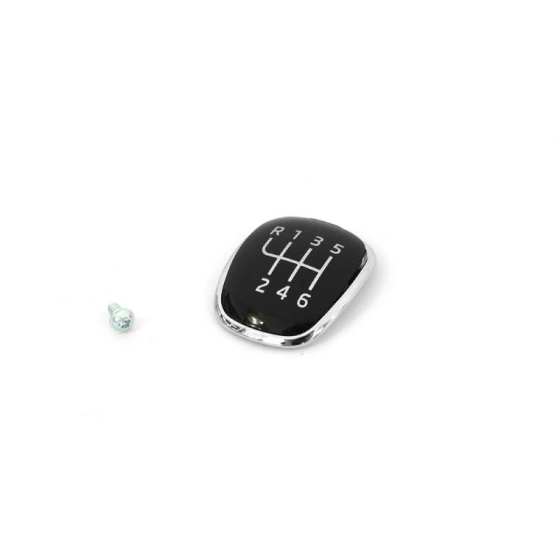 Skoda 5E0798117A Plakette Schaltknauf 6-Gang Schaltgetriebe Blende Clip chrom schwarz *** Befestigungssystem beachten *** von Skoda