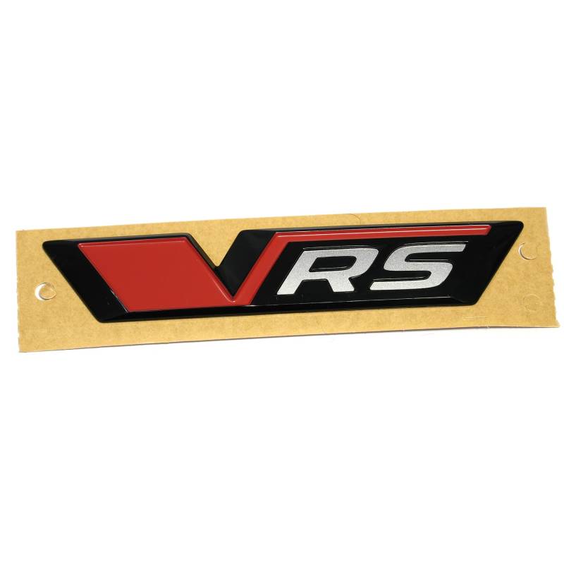 Skoda 5E3853679AVYZ Schriftzug VRS Aufkleber Emblem Blackline Logo, schwarz/rot von Skoda