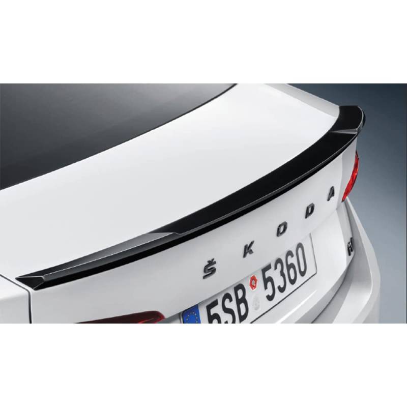 Skoda 5E6071641AF9R Heckspoiler Tuning Spoiler schwarz, nur für Limousine, Nicht für RS-Modell von Skoda