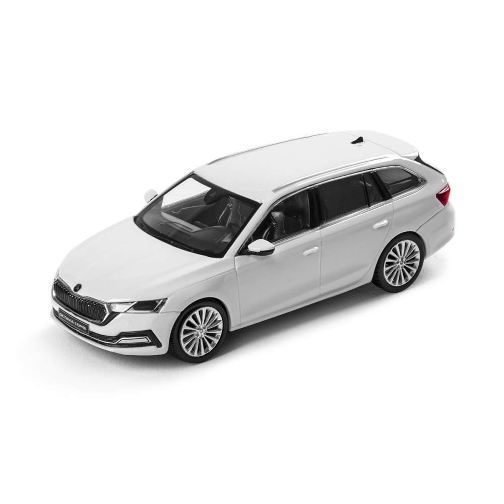 Skoda 5E7099300S9R Modellauto Octavia 4 (NX) Combi Maßstab 1:43 Miniatur, weiß von Skoda