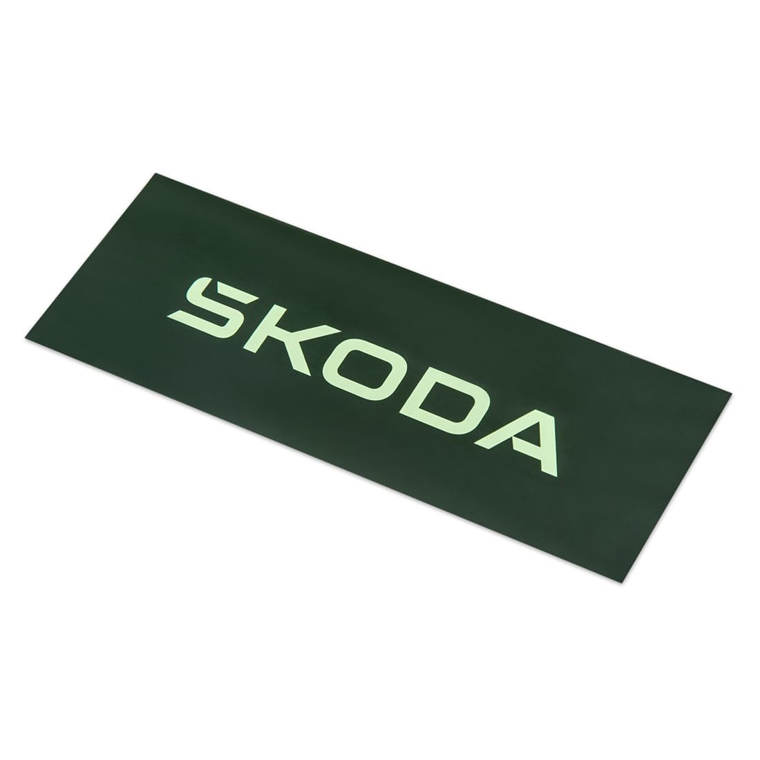 Skoda 6U0087703BG Aufkleber 150x55mm Logo Sticker Schriftzug, grün von Skoda