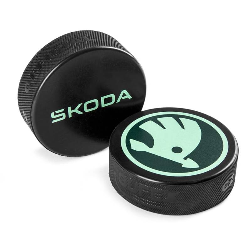 Skoda 6U0087703D Eishockey Puck Hartgummi von Skoda