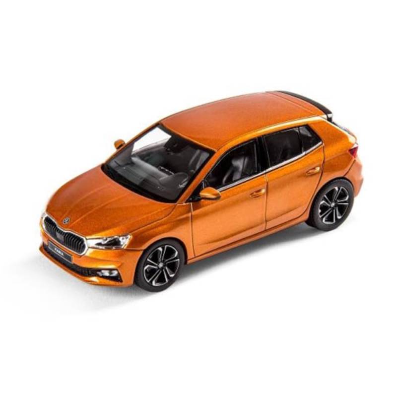 Skoda 6VA099300A2Z Modellauto Fabia A07 Miniatur, Maßstab 1:43, orange von Skoda