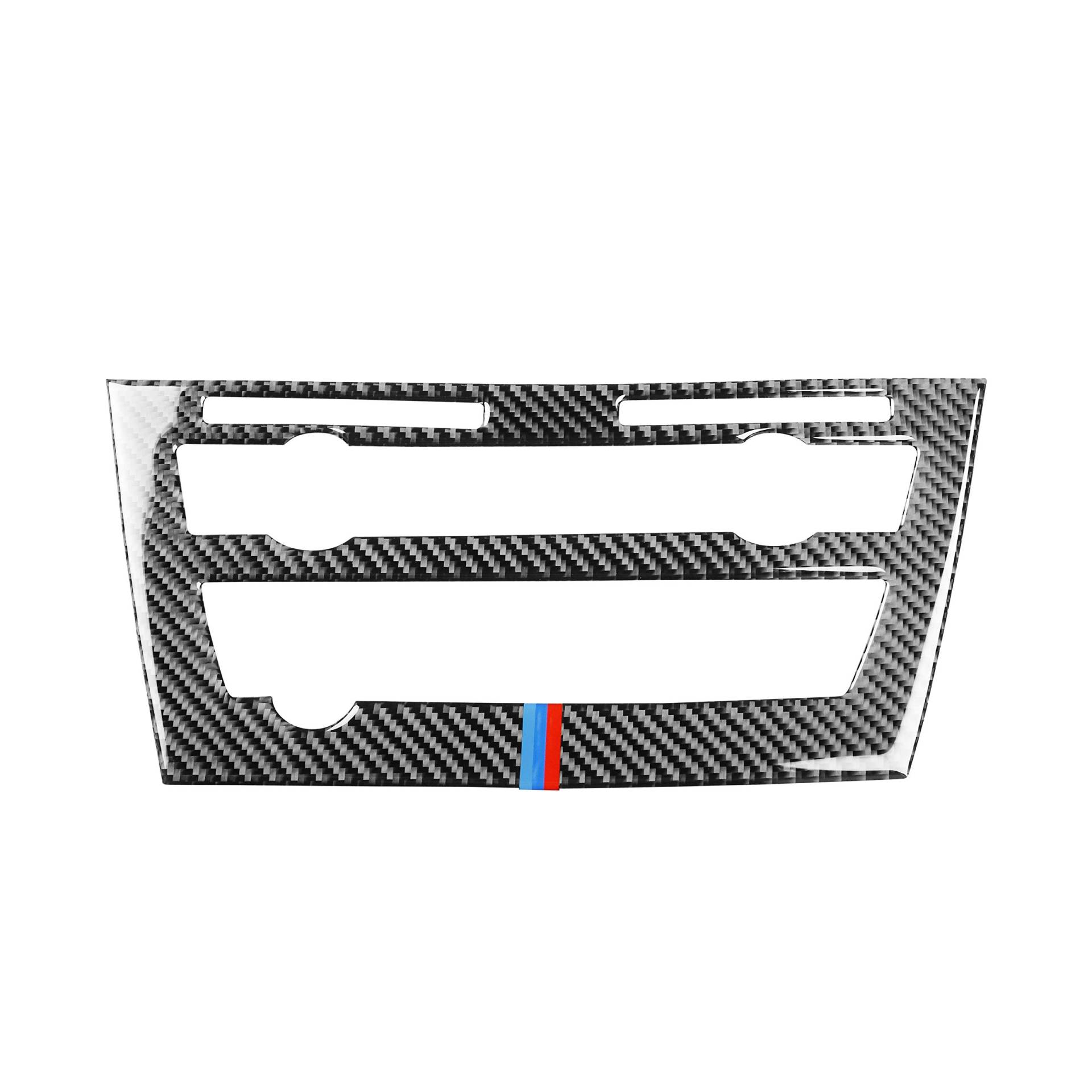 Auto Interieurleisten Auto Mittelkonsole Klimaanlage CD Knopf Rahmenabdeckung Zieraufkleber Passend for BMW X5 X6 F15 F16 2014–2018 Innenausstattung Interieurleisten(1) von SkyjOy